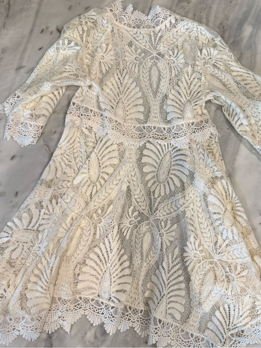 Joyfolie White Lace Overlay - Picture 2 of 4
